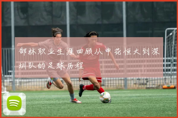 郜林职业生涯回顾从申花恒大到深圳队的足球历程